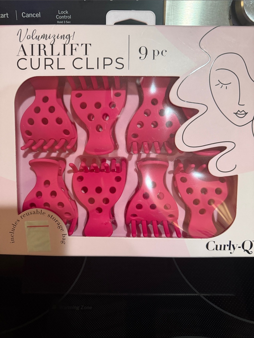 Volumizing Airlift Curl Clips for Kids - Pink, 9 pc